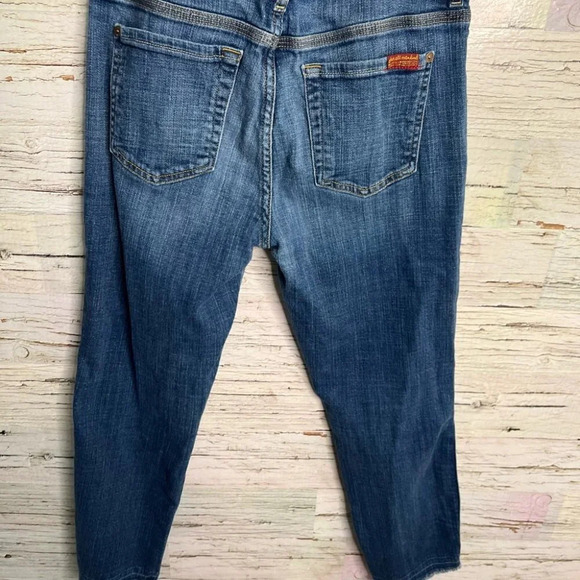 7 for all mankind ankle straight jeans size 28 - Picture 8 of 9